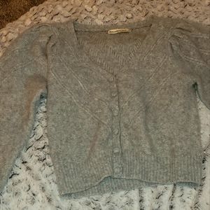 Abercrombie & Fitch Soft Knit Button Up Sweater